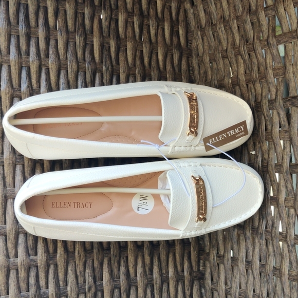Ellen Tracy Women's Charliee Slip on Loafers Ivory White,New  without bo… - Picture 11 of 13